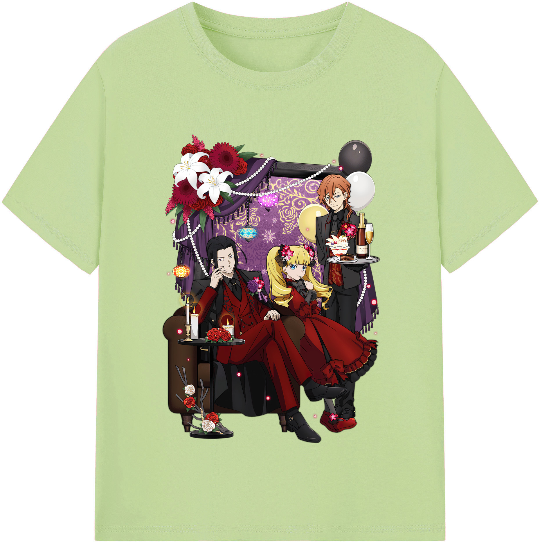 （画像用） 文豪ストレイドッグス Bungo Stray Dogs 綿100％半袖Tシャツ（フロントプリント）